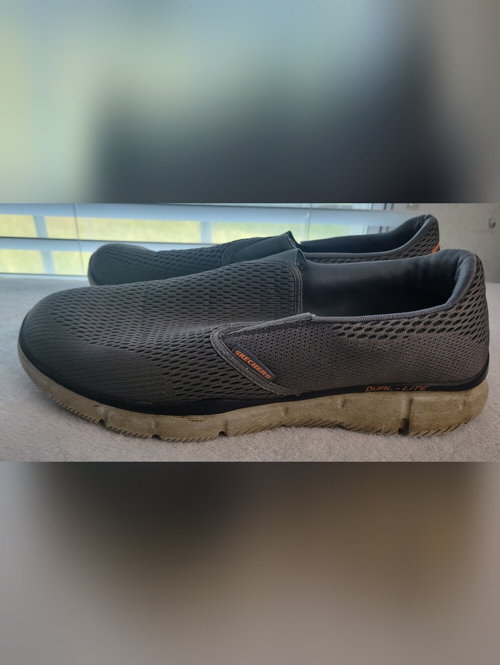 Skechers Men Slip-On Mesh Sneaker Memory Foam 12 Equalizer Double Play Loafers